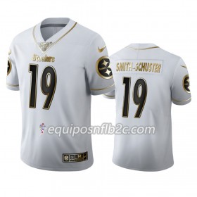 Camiseta Hombre NFL Pittsburgh Steelers JuJu Smith-Schuster 19 Nike Blanco Golden Edition 100th